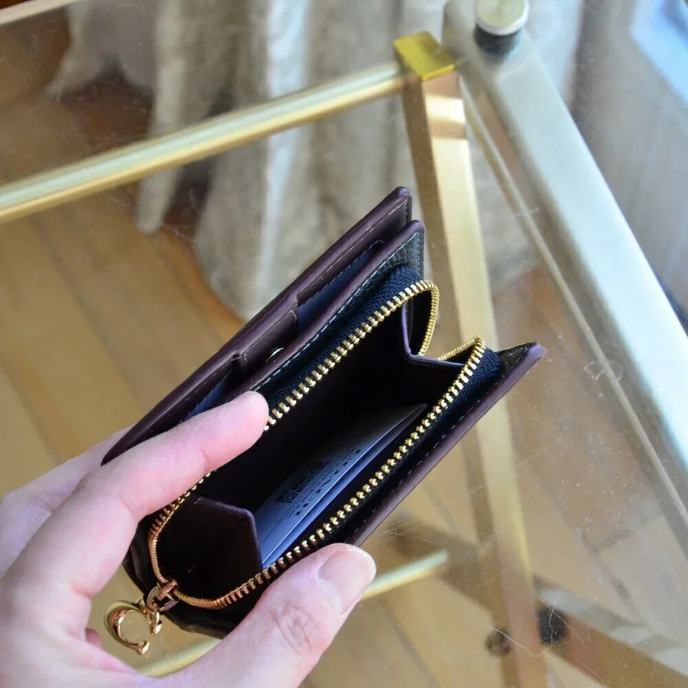 Coach CM216 SNAP WALLET WITH COACH HERITAGE
